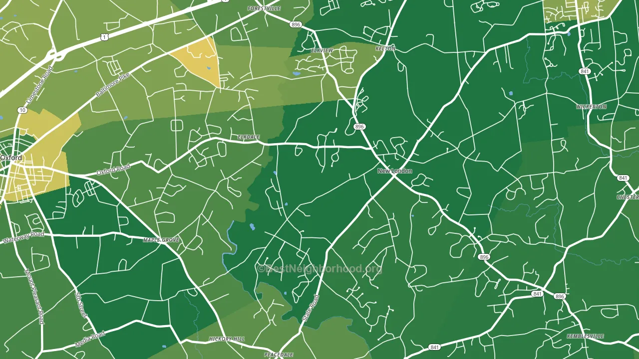 19352, PA block-group voter-turnout map