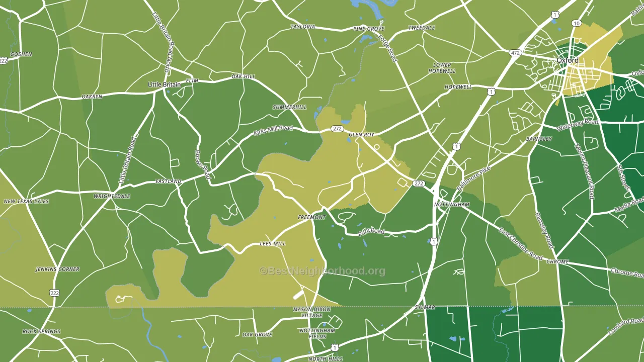 19362, PA block-group voter-turnout map