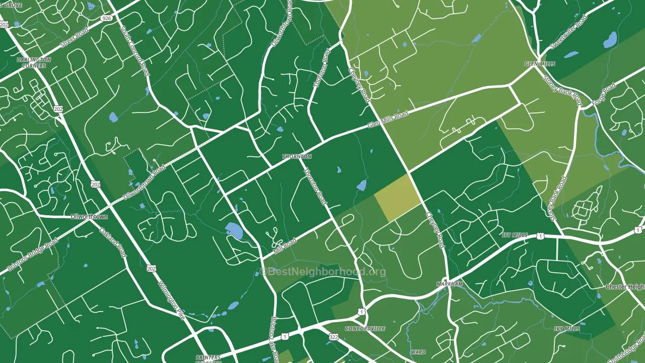 19373, PA block-group voter-turnout map