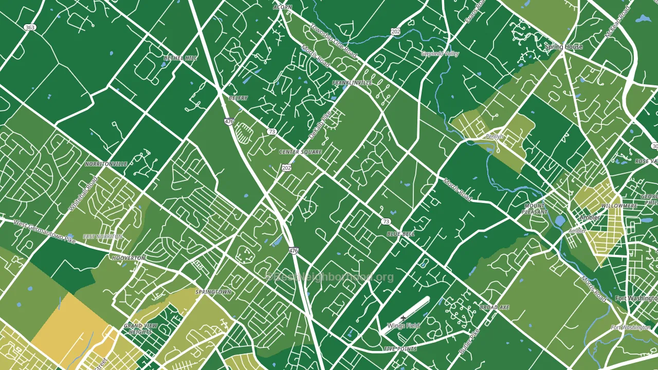 19422, PA block-group voter-turnout map