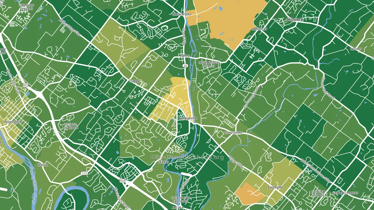 19426, PA block-group voter-turnout map