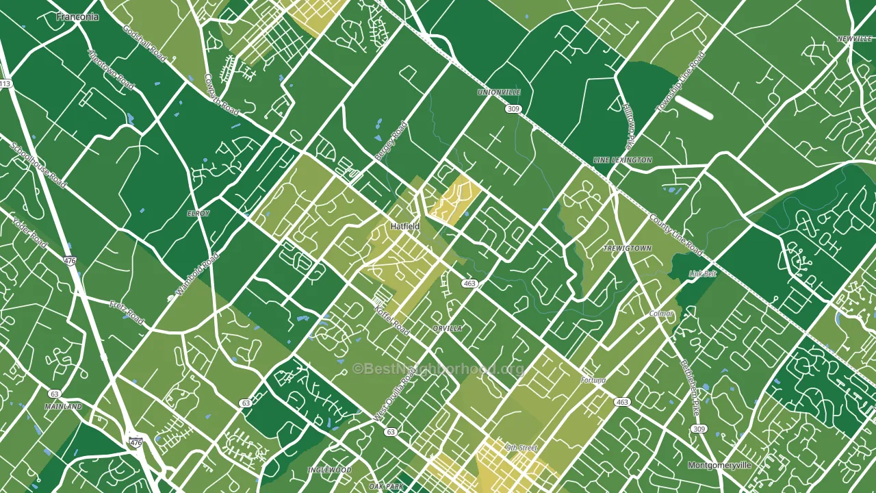 19440, PA block-group voter-turnout map