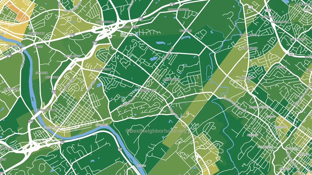 19444, PA block-group voter-turnout map