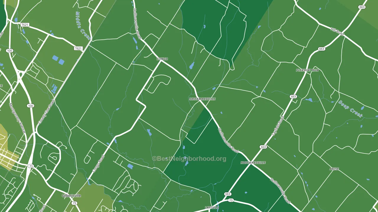 19472, PA block-group voter-turnout map