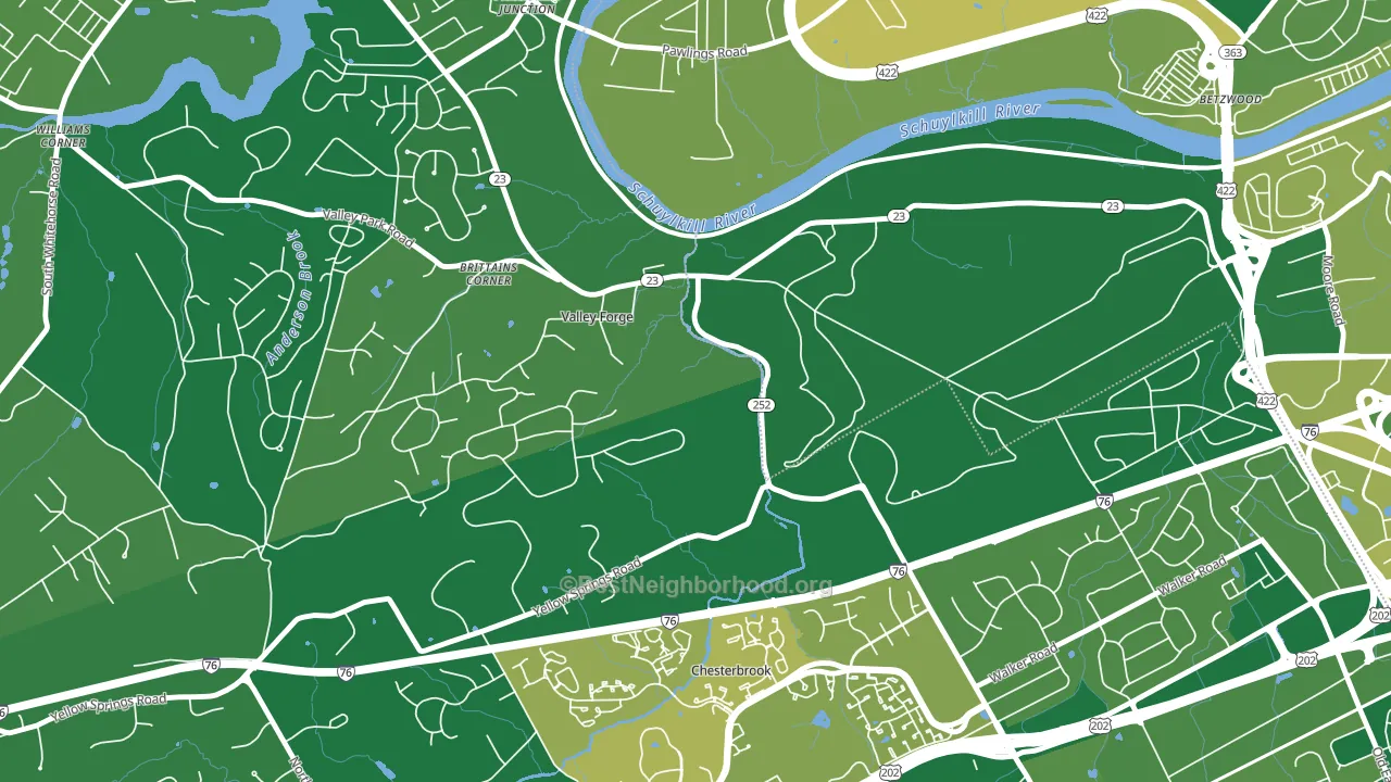 19481, PA block-group voter-turnout map