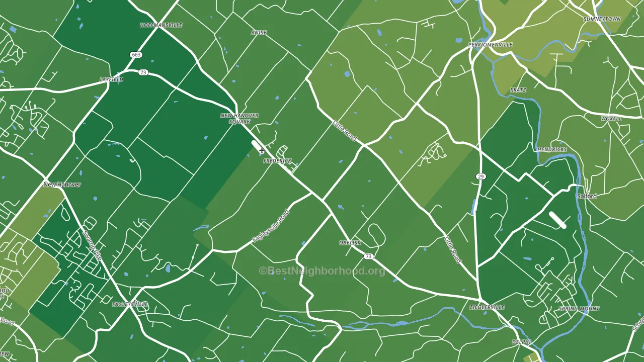 19492, PA block-group voter-turnout map