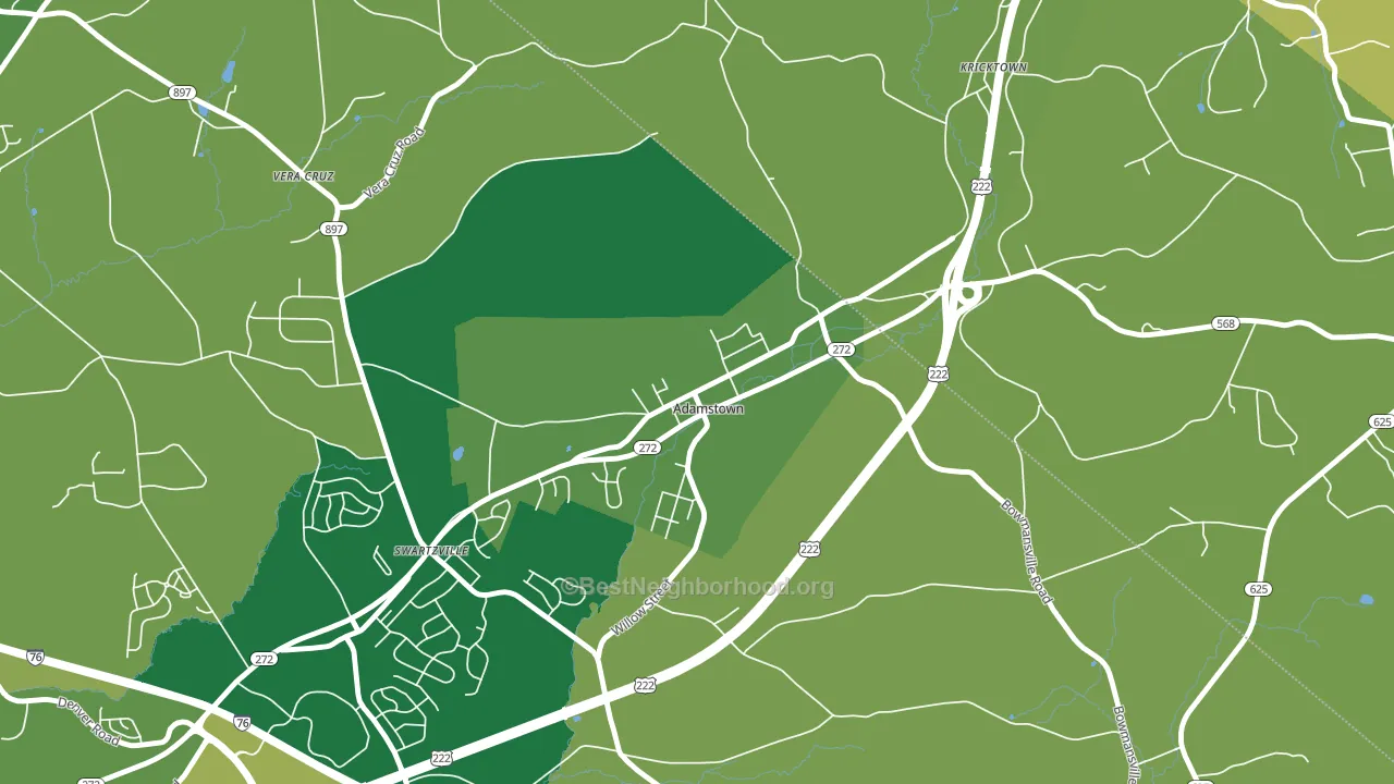 19501, PA block-group voter-turnout map