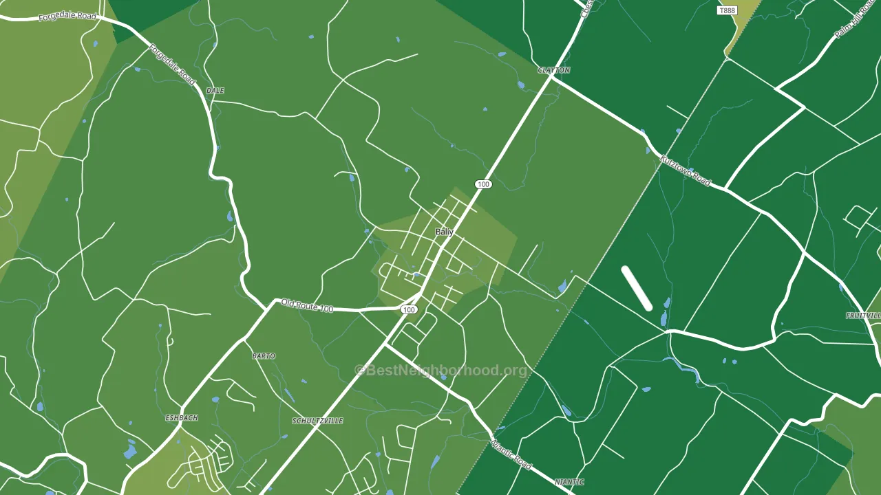 19503, PA block-group voter-turnout map