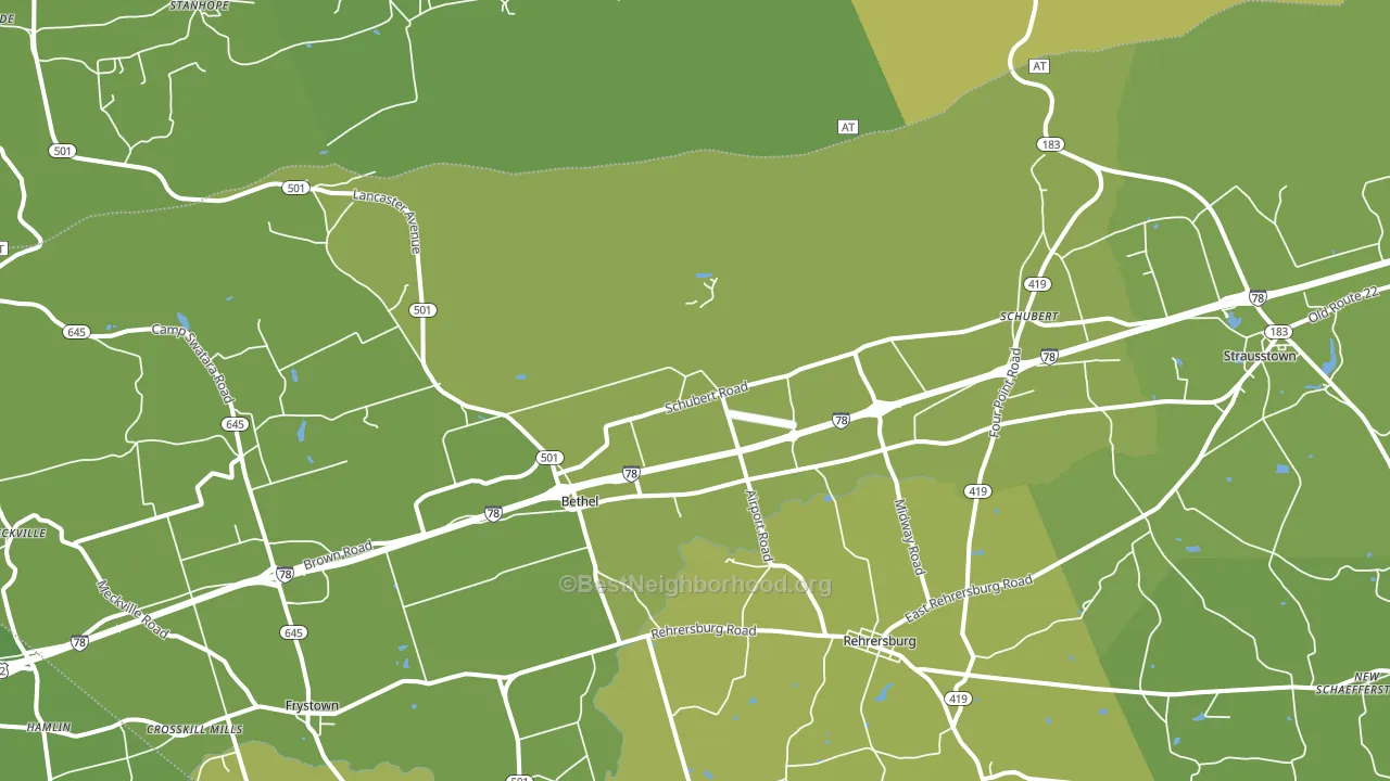 19507, PA block-group voter-turnout map
