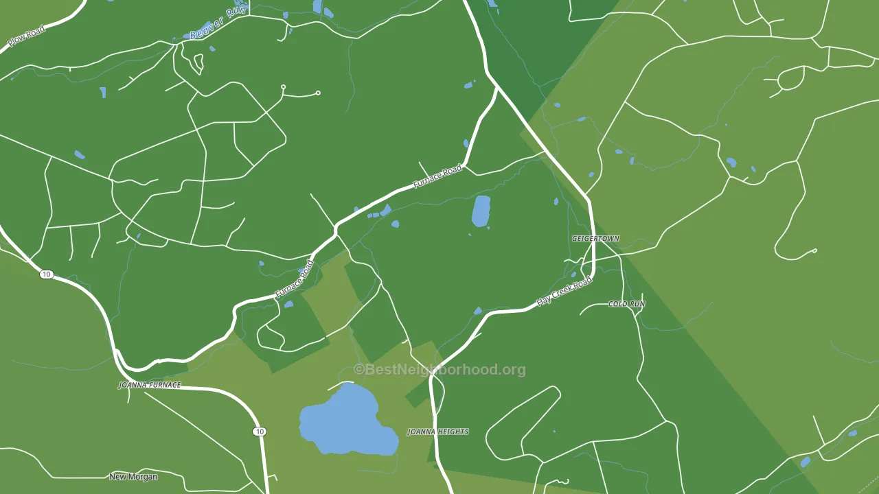19523, PA block-group voter-turnout map