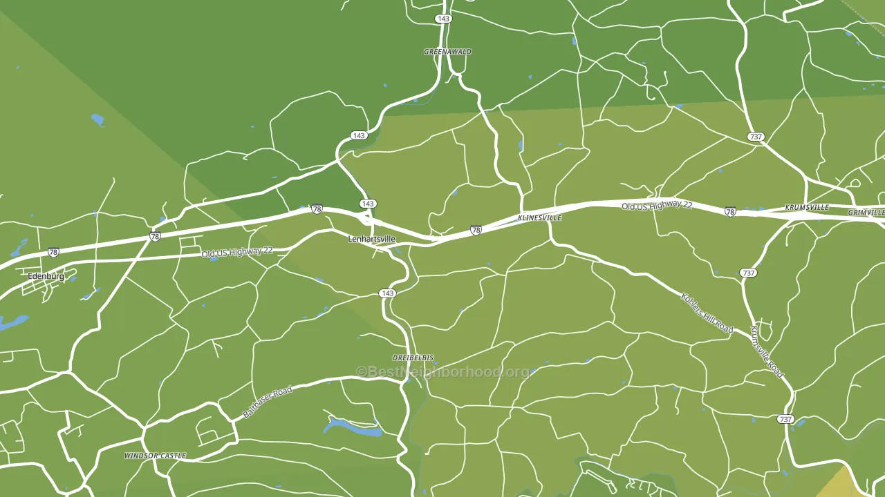 19534, PA block-group voter-turnout map