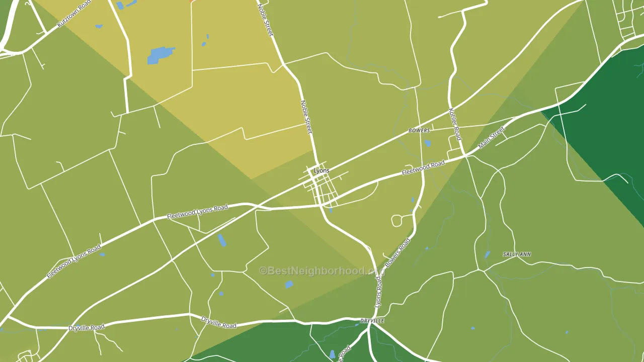 19536, PA block-group voter-turnout map
