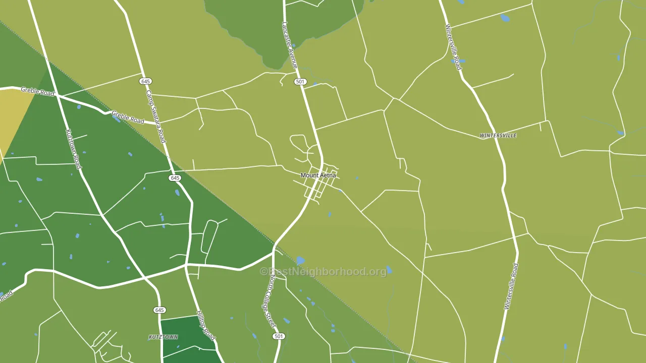 19544, PA block-group voter-turnout map