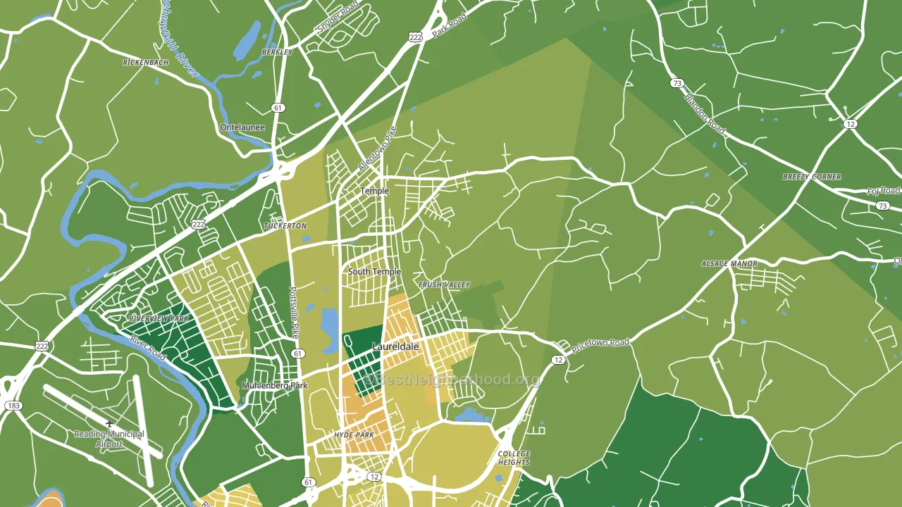 19560, PA block-group voter-turnout map