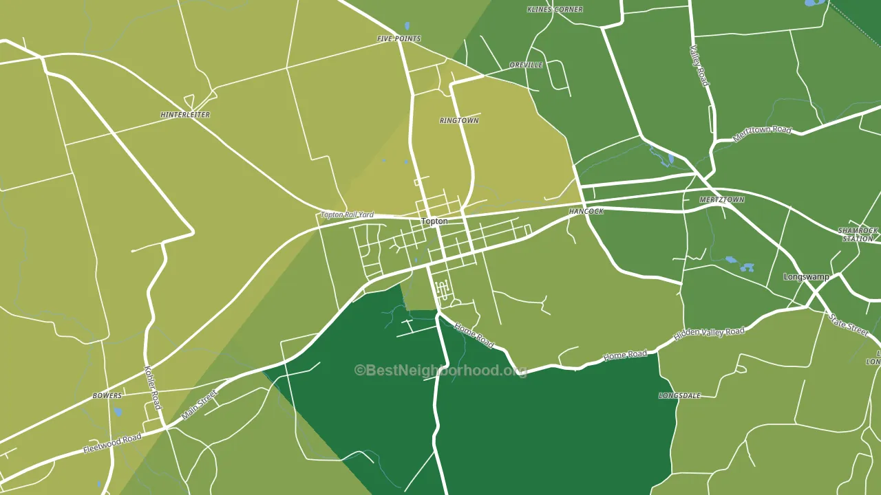 19562, PA block-group voter-turnout map
