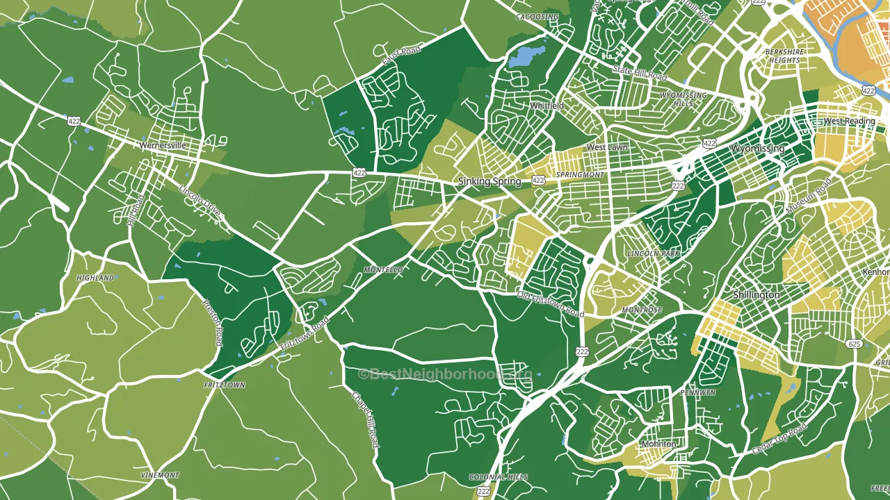 19608, PA block-group voter-turnout map