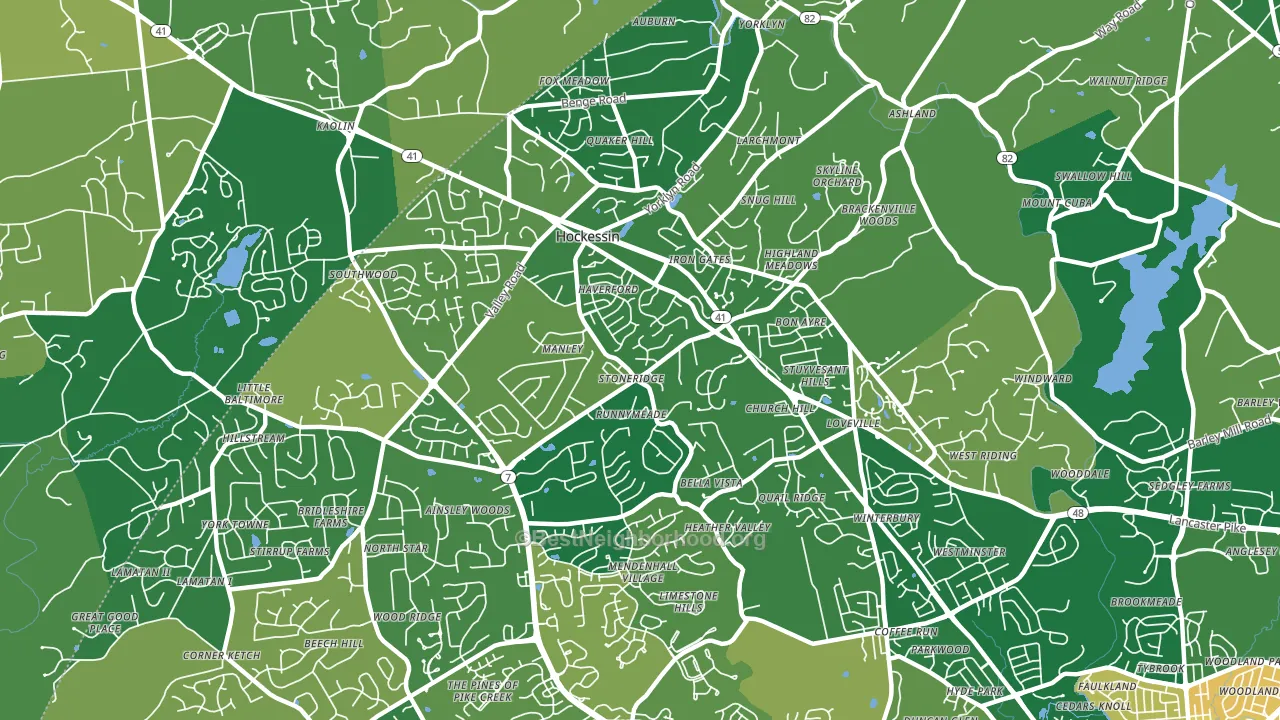 19707, DE block-group voter-turnout map