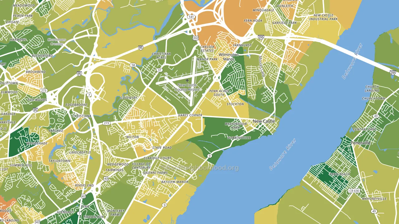 19720, DE block-group voter-turnout map