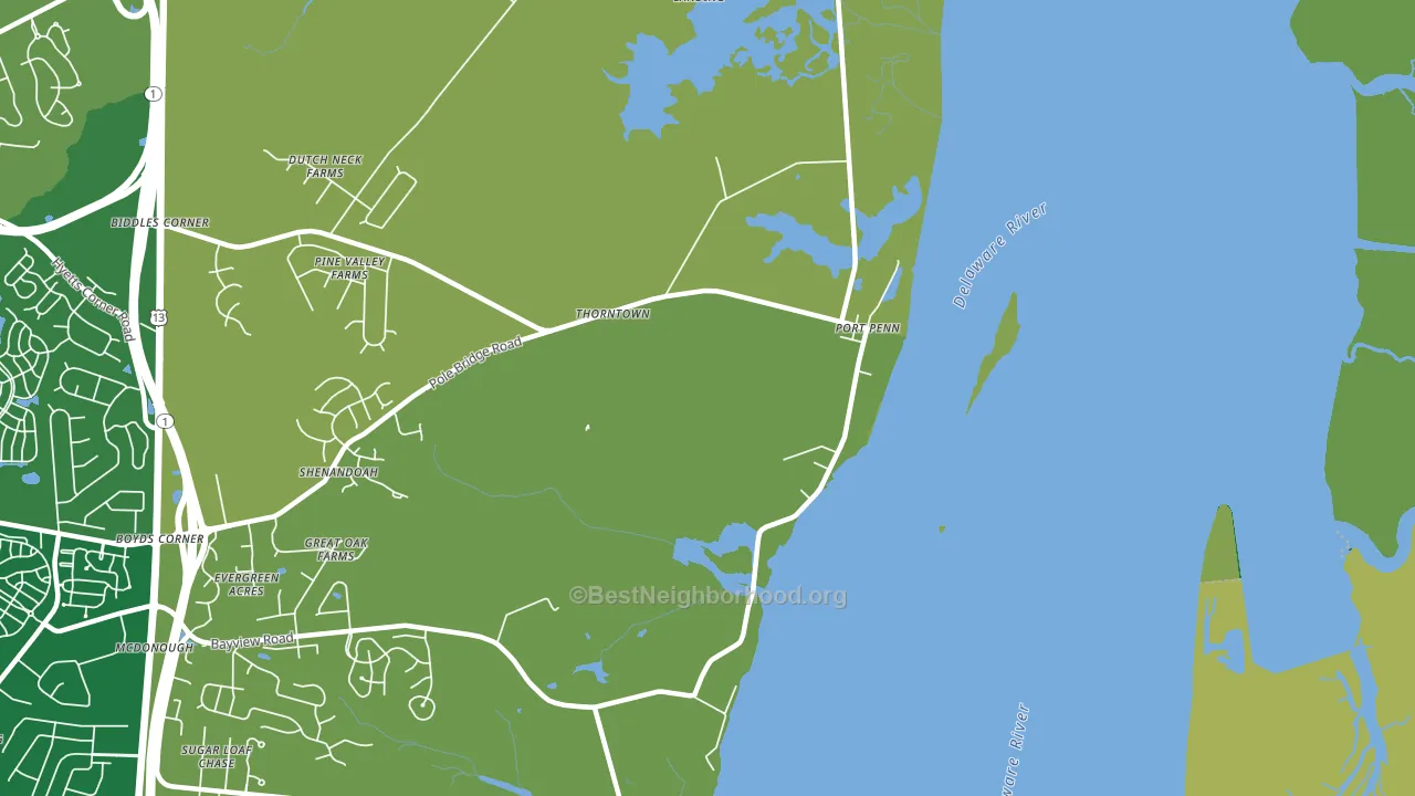 19731, DE block-group voter-turnout map