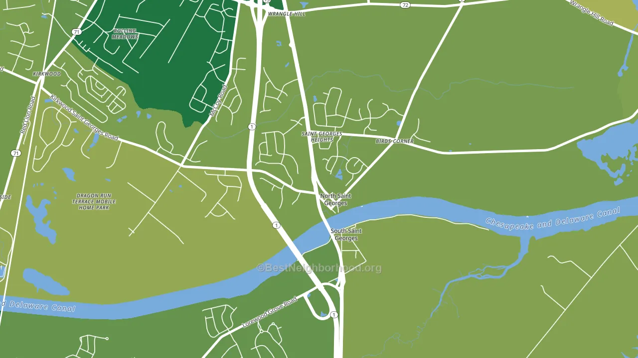 19733, DE block-group voter-turnout map