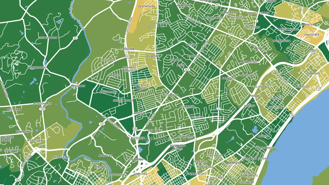 19803, DE block-group voter-turnout map