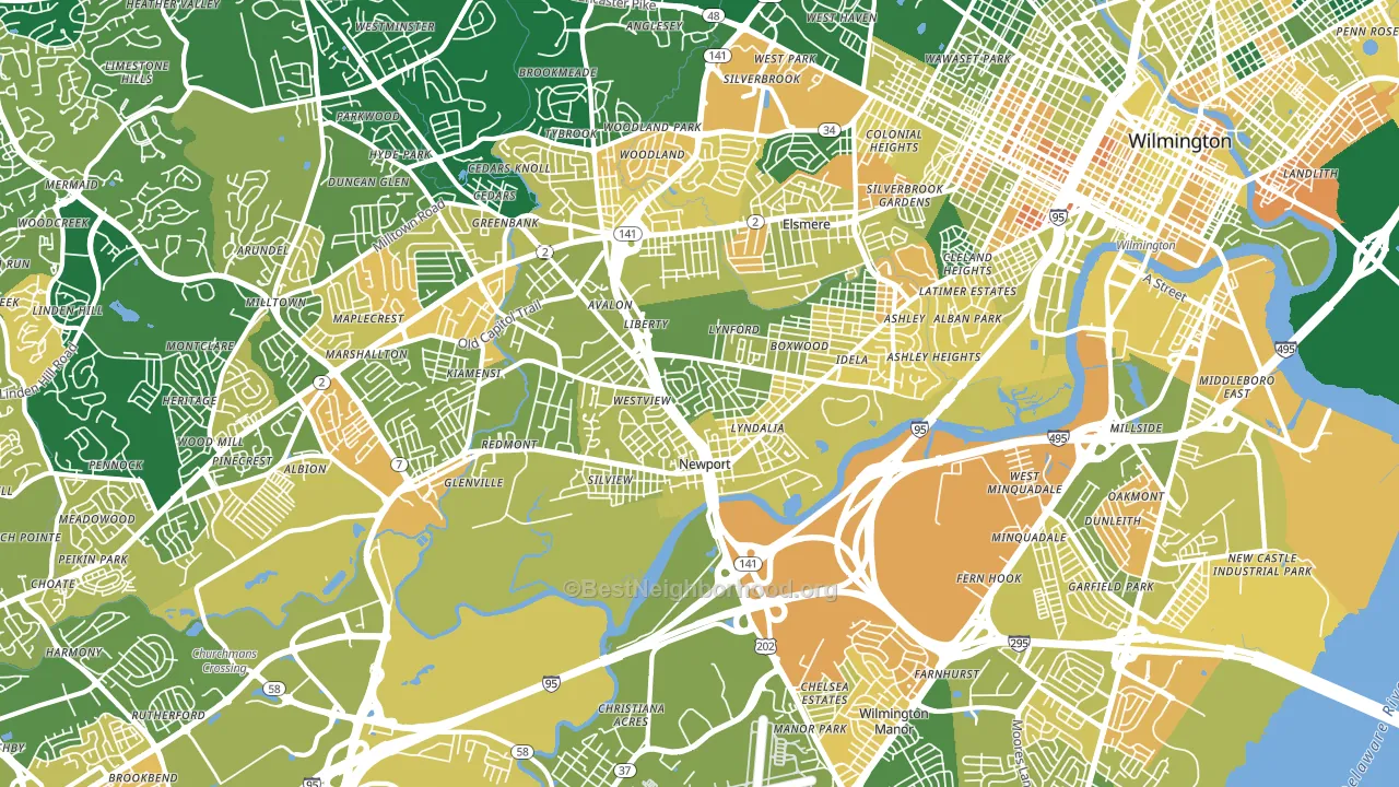 19804, DE block-group voter-turnout map