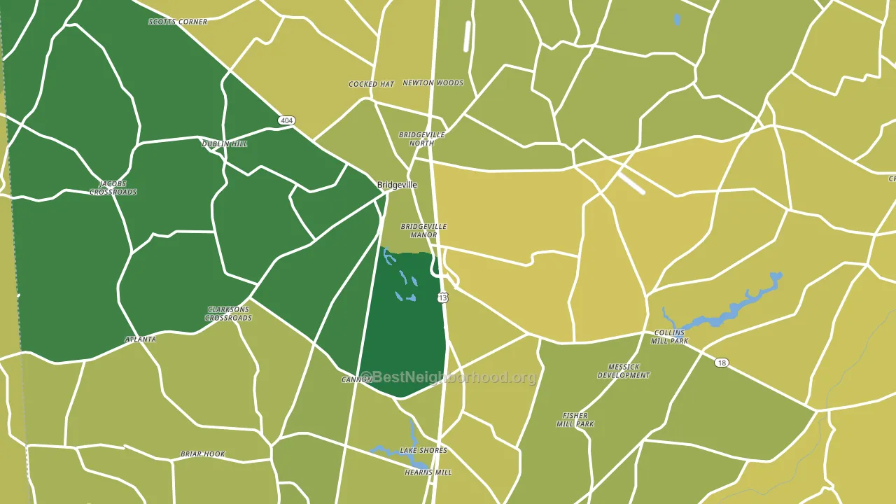 19933, DE block-group voter-turnout map