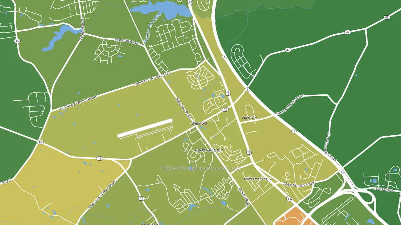 19936, DE block-group voter-turnout map