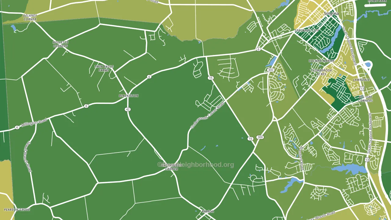 19938, DE block-group voter-turnout map