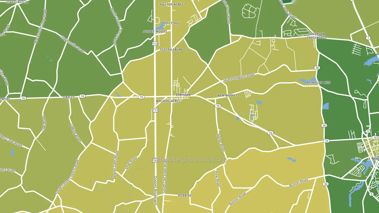 19941, DE block-group voter-turnout map