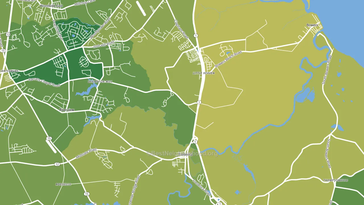 19946, DE block-group voter-turnout map