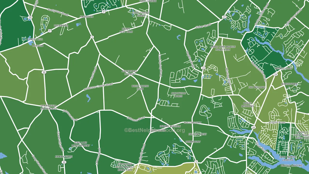19951, DE block-group voter-turnout map