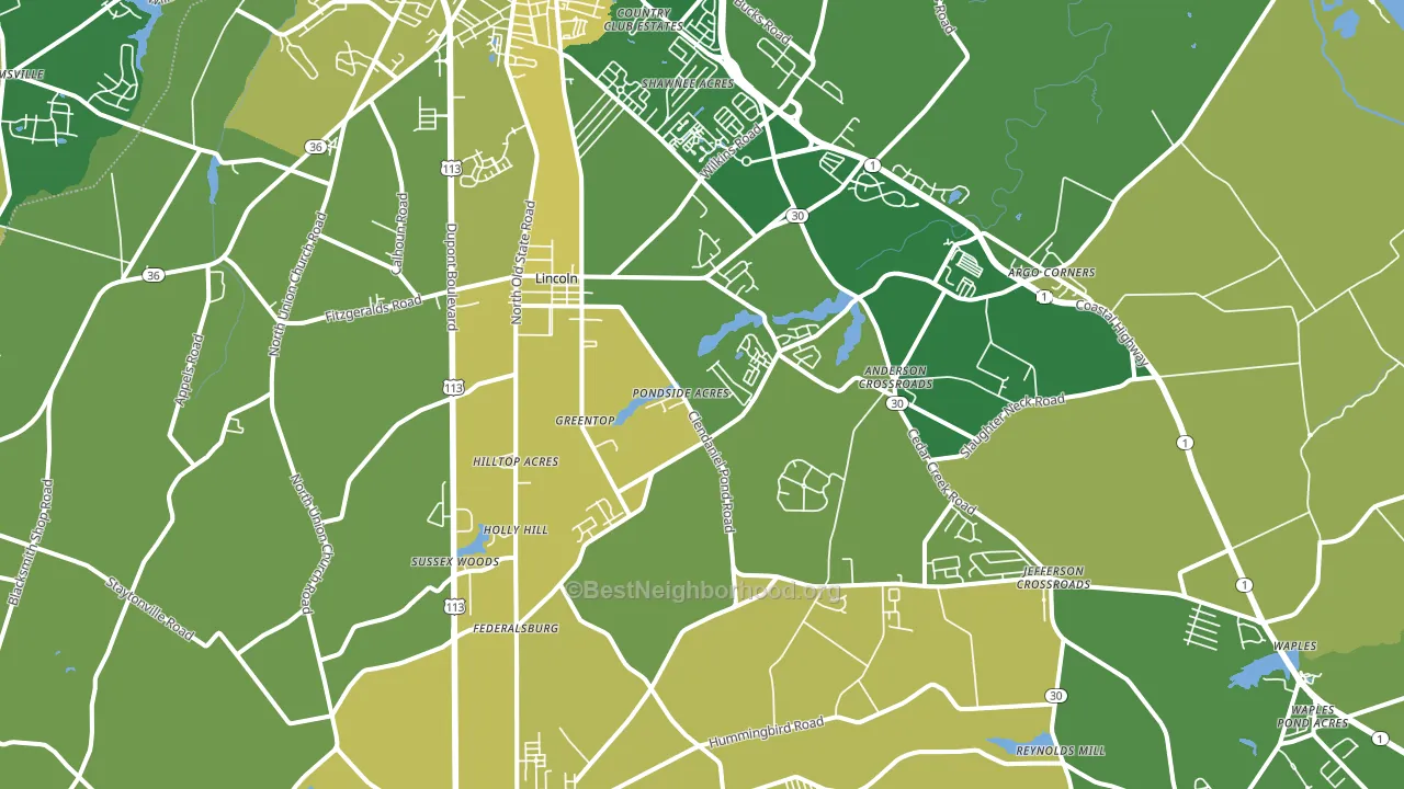 19960, DE block-group voter-turnout map