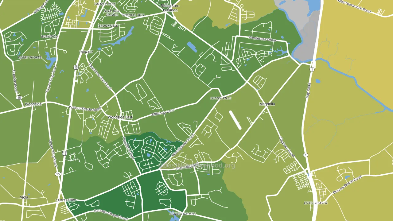 19962, DE block-group voter-turnout map