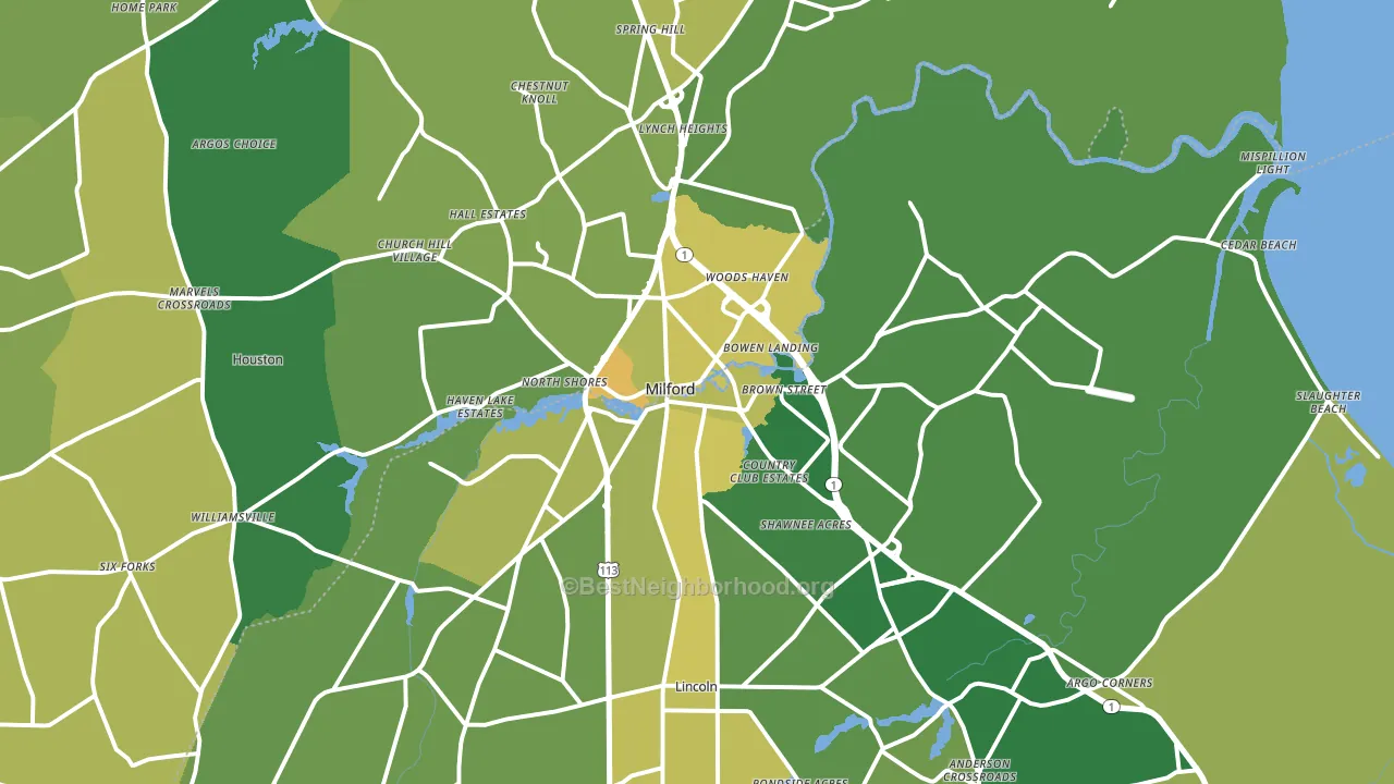 19963, DE block-group voter-turnout map