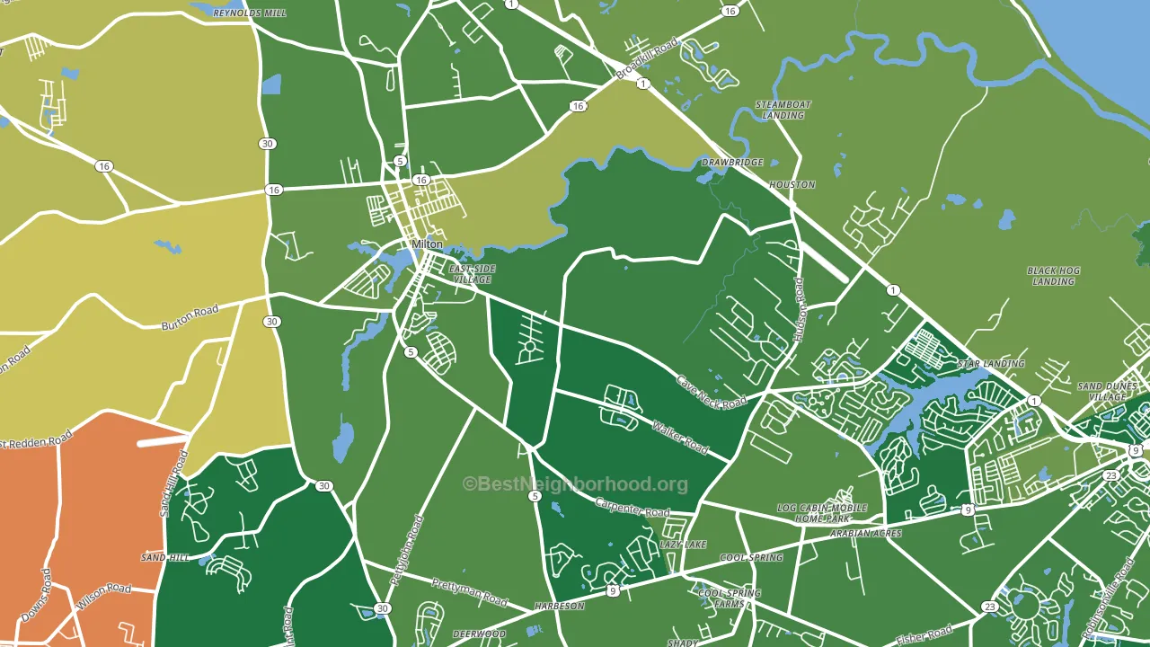 19968, DE block-group voter-turnout map
