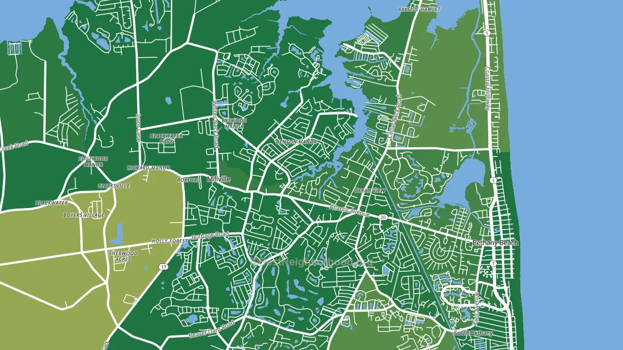 19970, DE block-group voter-turnout map