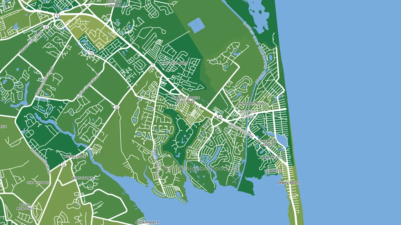 19971, DE block-group voter-turnout map