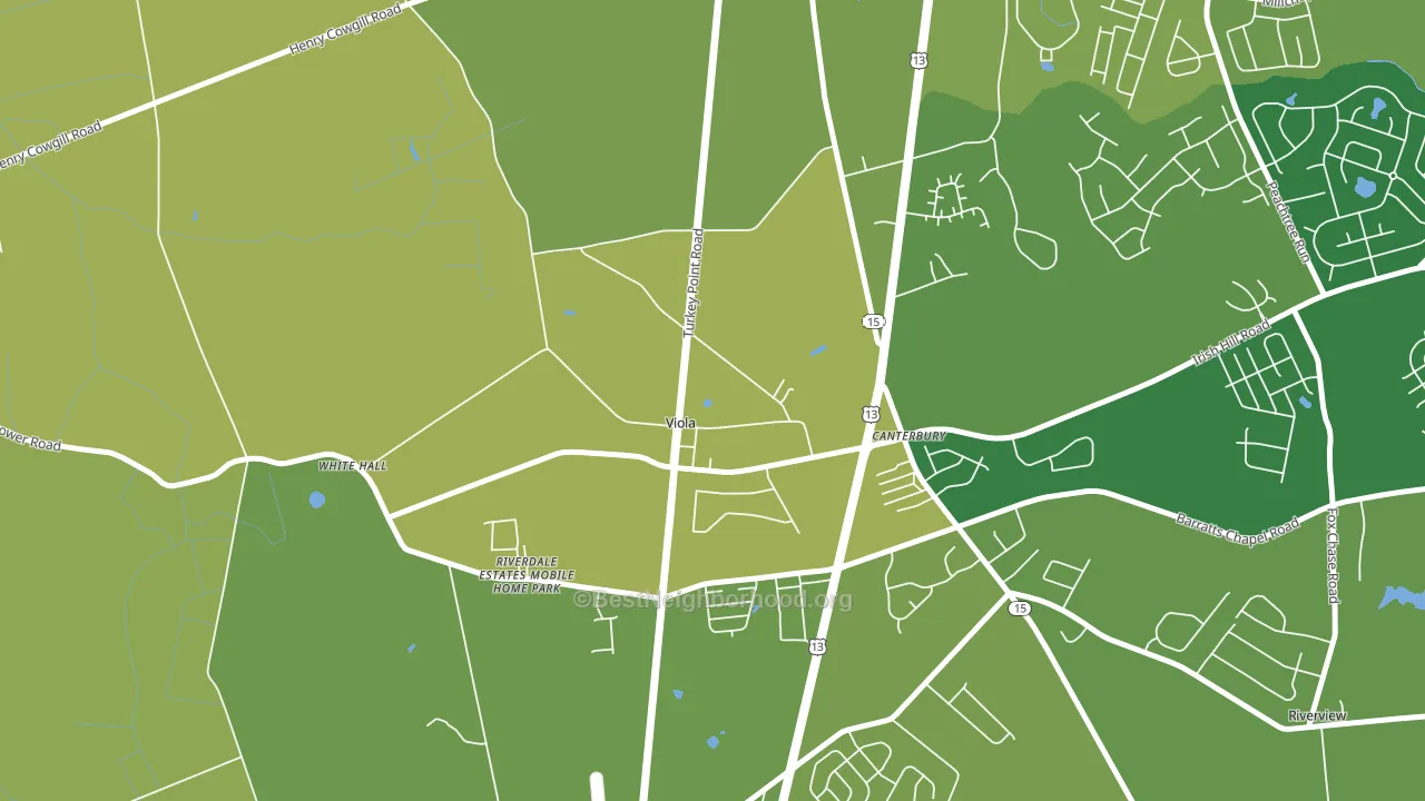 19979, DE block-group voter-turnout map