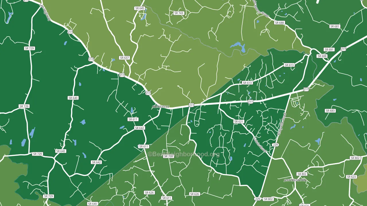 20106, VA block-group voter-turnout map
