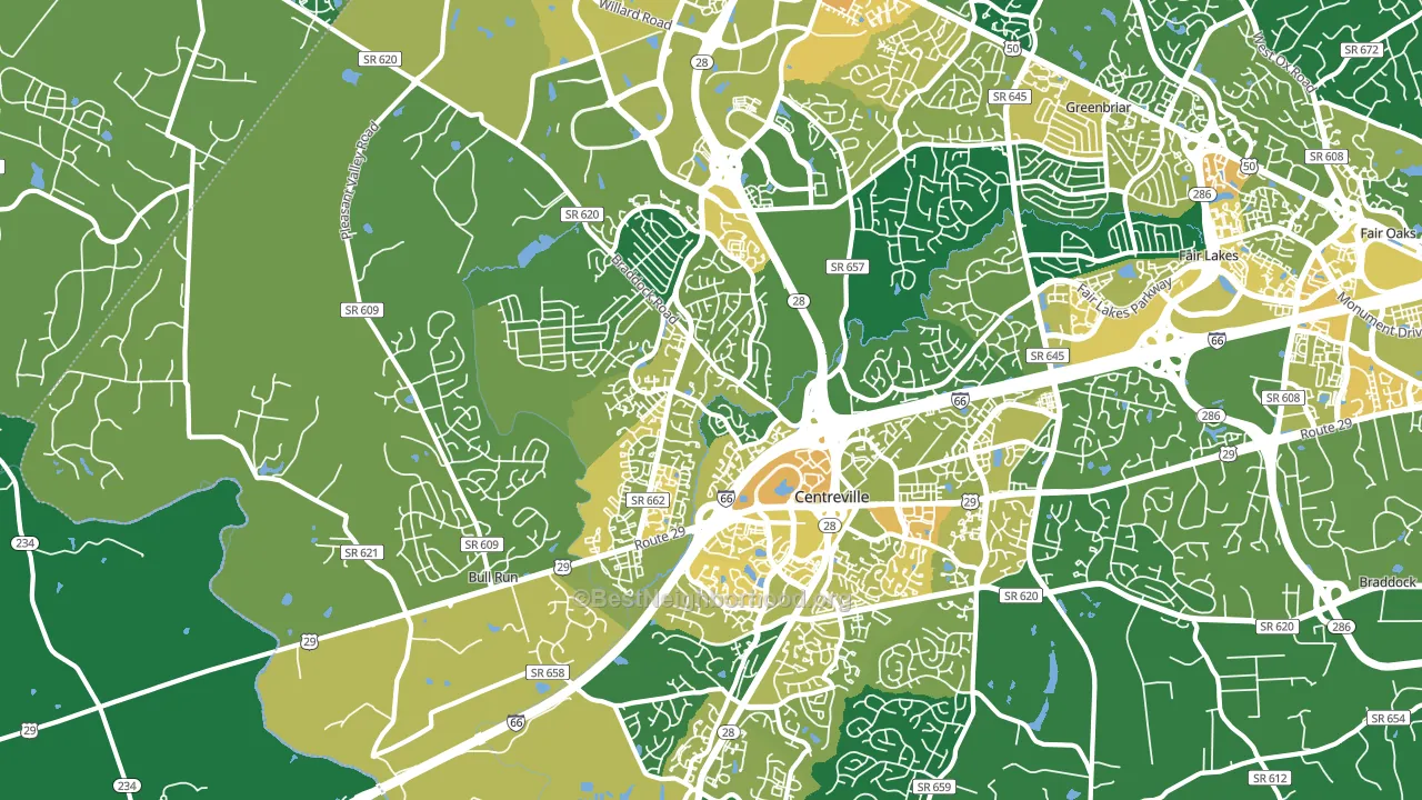 20120, VA block-group voter-turnout map