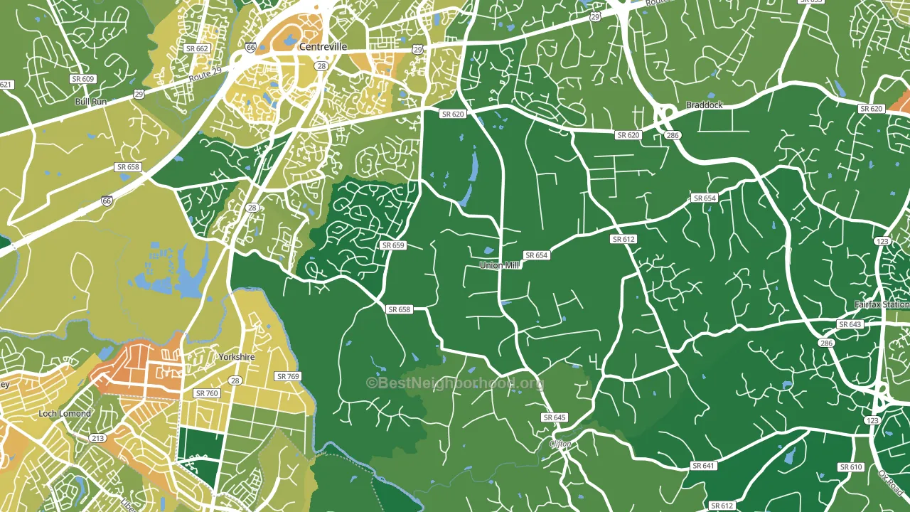 20124, VA block-group voter-turnout map