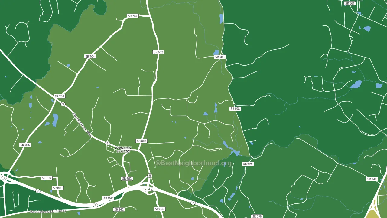 20129, VA block-group voter-turnout map