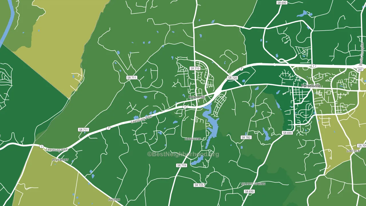 20141, VA block-group voter-turnout map