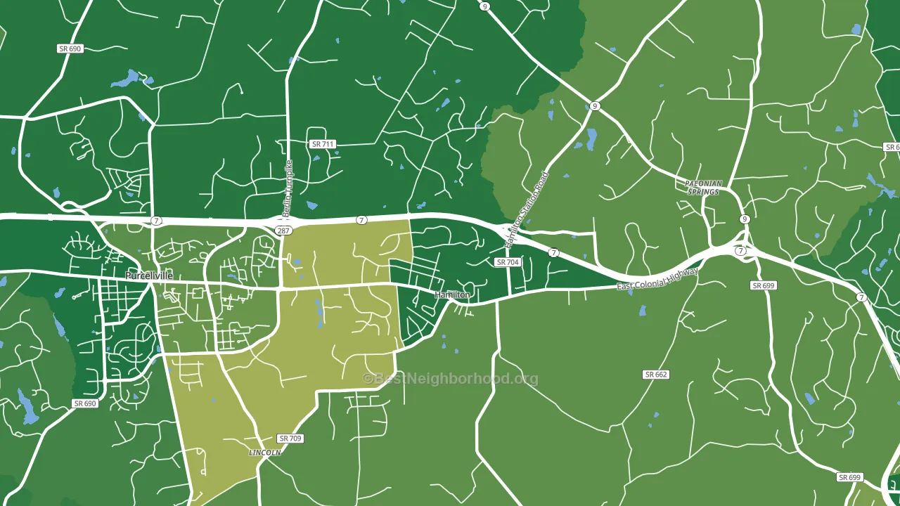 20158, VA block-group voter-turnout map