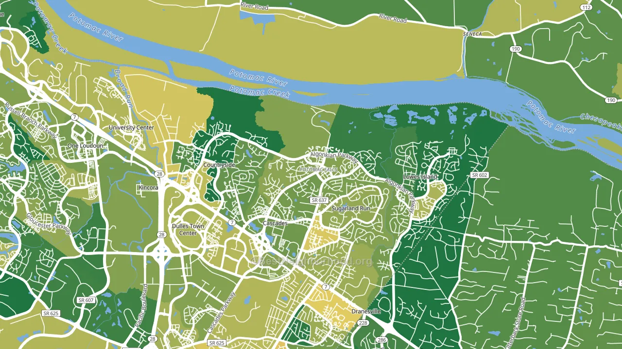 20165, VA block-group voter-turnout map