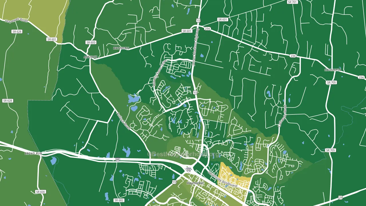 20169, VA block-group voter-turnout map