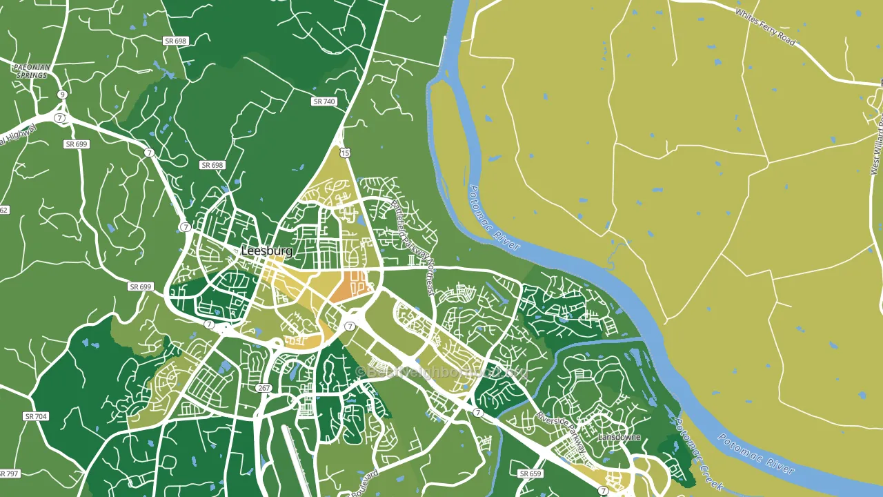 20176, VA block-group voter-turnout map