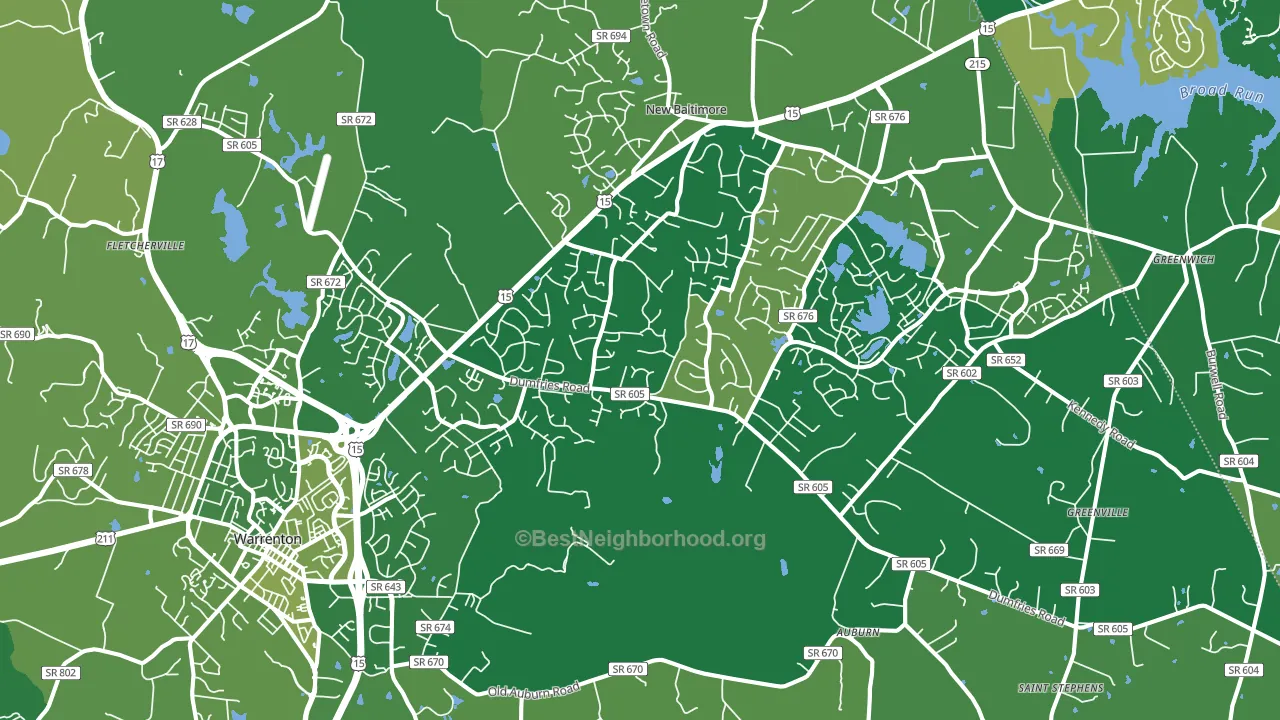 20187, VA block-group voter-turnout map