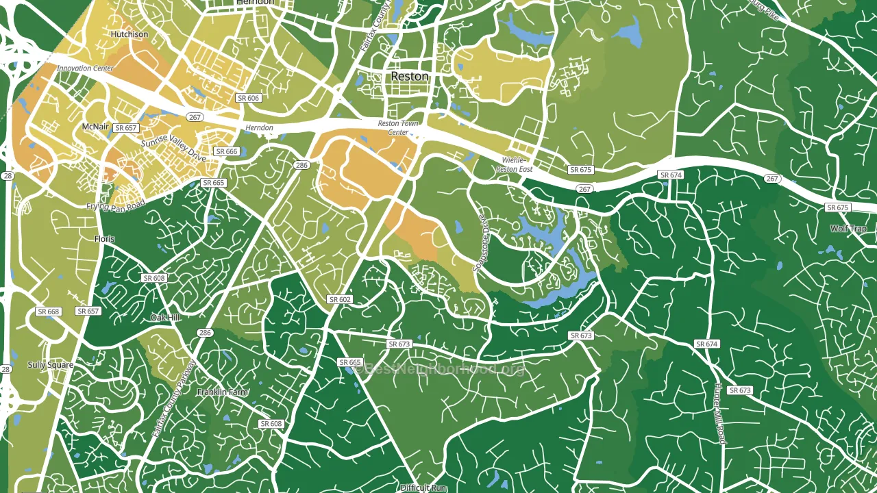 20191, VA block-group voter-turnout map
